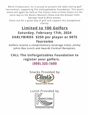 Desert Woman's Show Charity Golf Tournament flyer